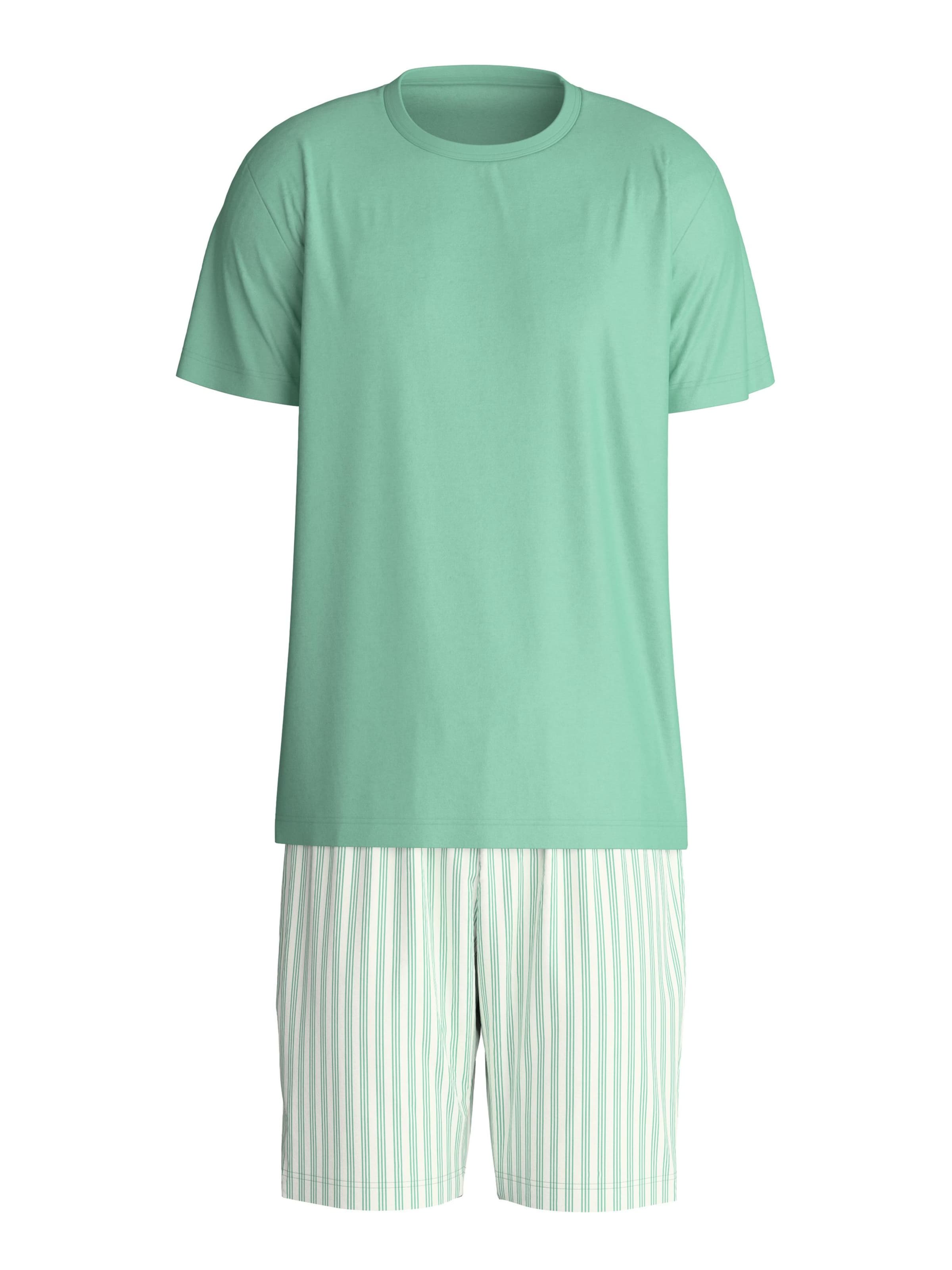CALIDA Pyjama kurz 'Relax Easter'‌‌‌‌‌‌ in Grün: Vorderseite