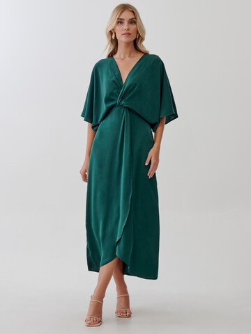 Tussah Dress 'OCTAVIA' in Green: front