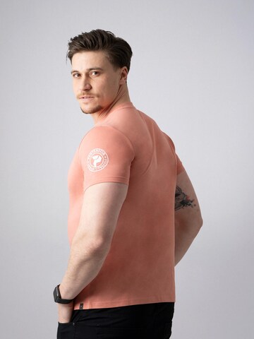 PANTONECLO Shirt 'Pantoneclo Men’s Crew Neck Short Sleeve T-Shirt' in Orange