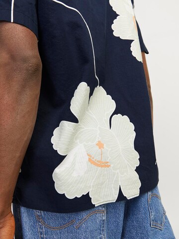 JACK & JONES - Ajuste confortable Camisa 'JPRBLAPalma Resort' en azul