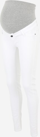 Skinny Jeans 'SIGGI' di MAMALICIOUS in bianco: frontale