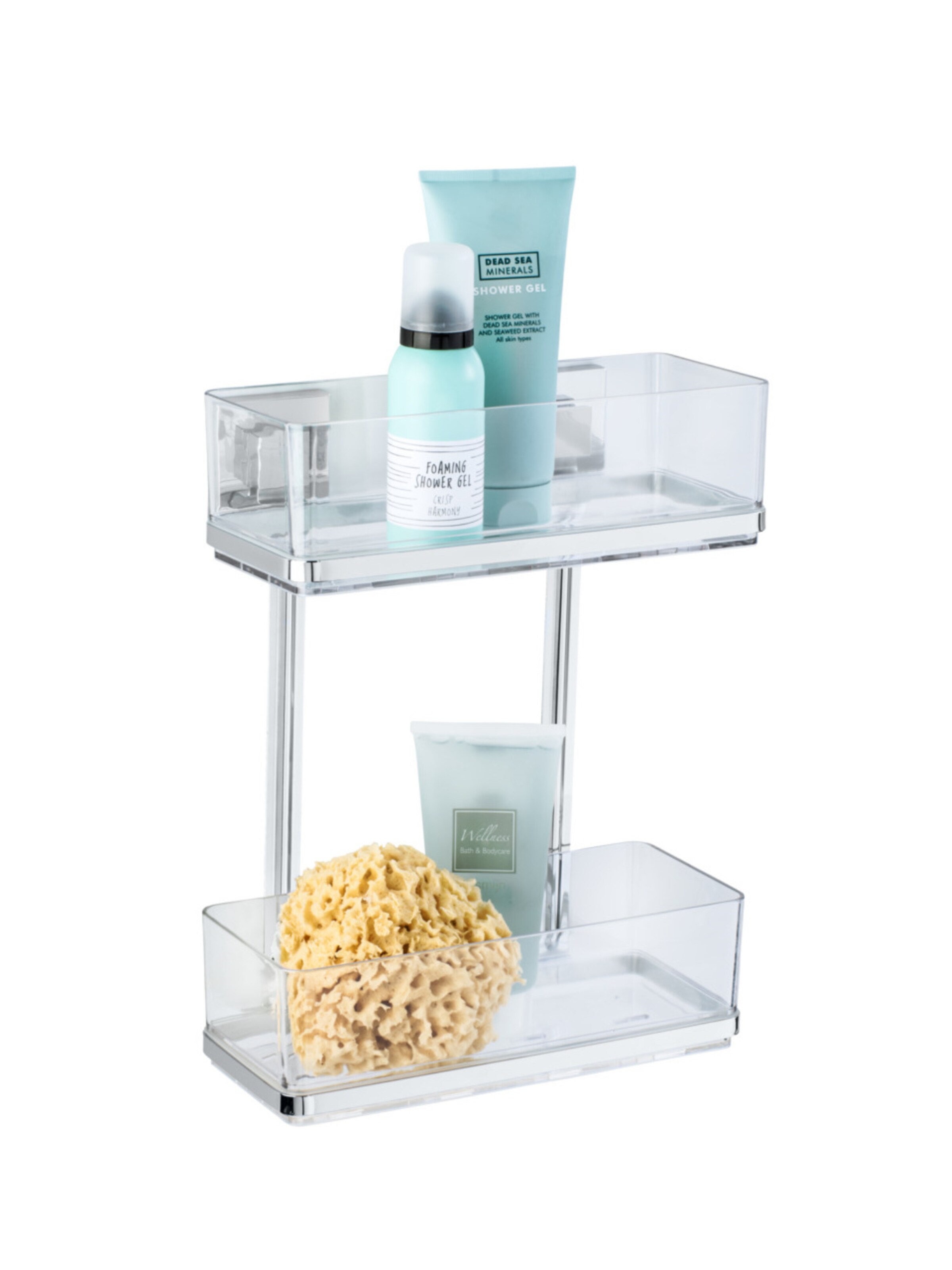 Wenko Shower Accessories 'Quadro' in Transparent