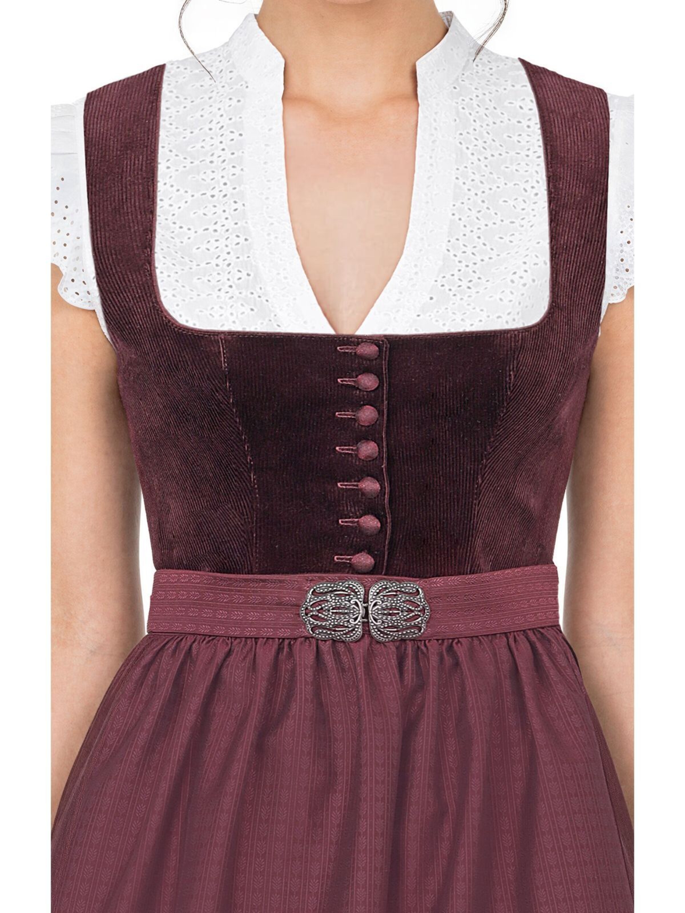 MARJO Dirndl 'OSTERHOFEN'‌‌‌‌‌‌‌‌‌ in Rot