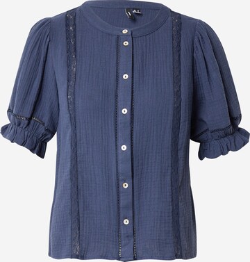 VERO MODA Blouse 'NATALI' in Blauw: voorkant