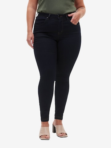 Zizzi Skinny Jeans 'Amy' in Blauw: voorkant