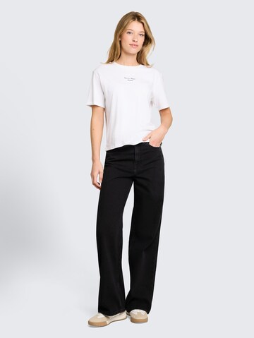 TOM TAILOR DENIM Wide Leg Jeans 'Linou' in Schwarz