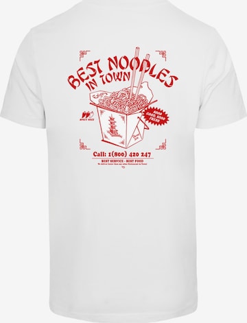 T-Shirt 'Best Noodles' Mister Tee en blanc