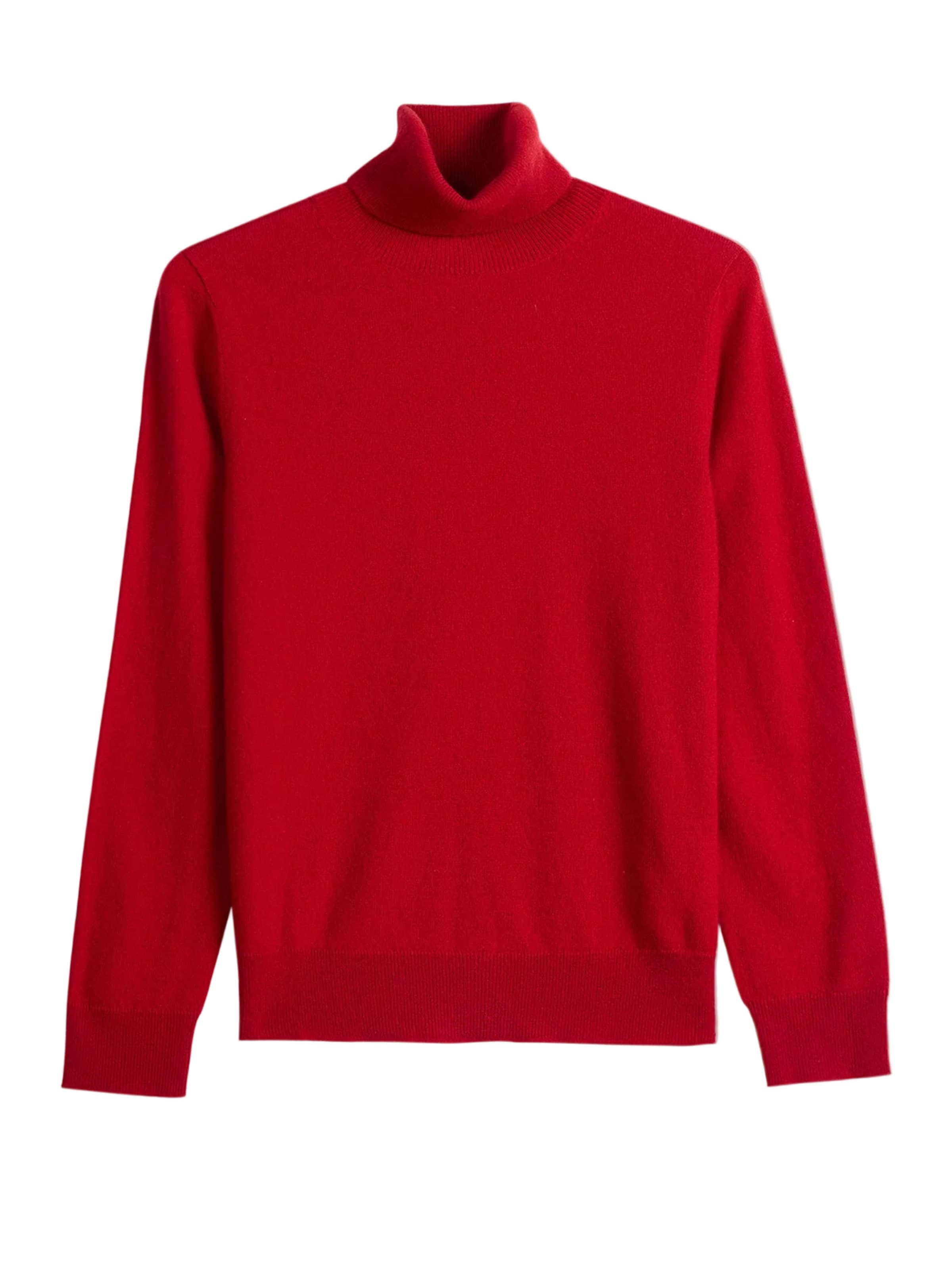 GOBI Cashmere Pullover 'Women's Timeless Cashmere Turtleneck Sweater'‌‌‌ in Rot: Vorderseite