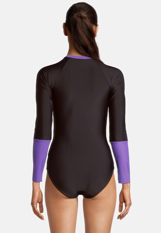 BECO the world of aquasports Bustier Badeanzug 'Hexagon' in Lila