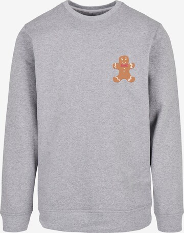 F4NT4STIC Sweatshirt 'Gingerbread Lebkuchen' in Grau: predná strana