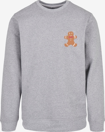 F4NT4STIC Sweatshirt 'Gingerbread Lebkuchen' in Grey: front