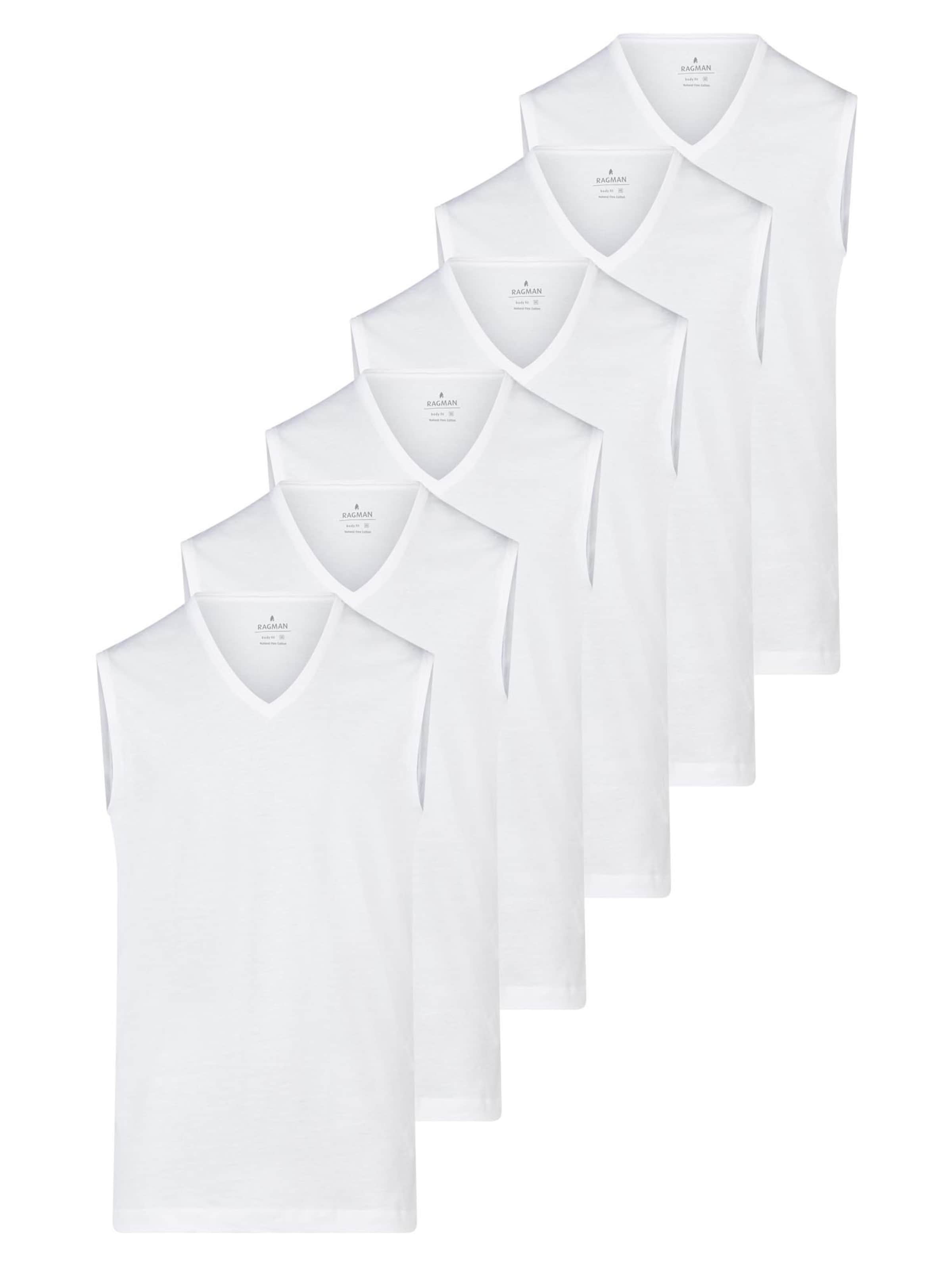 Ragman Onderhemd 'Basic' in Wit: voorkant