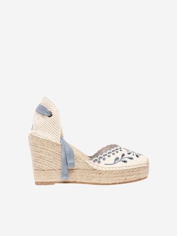 Sandales 'Alpargata Cuña 10 cm' Alhamas en bleu : devant