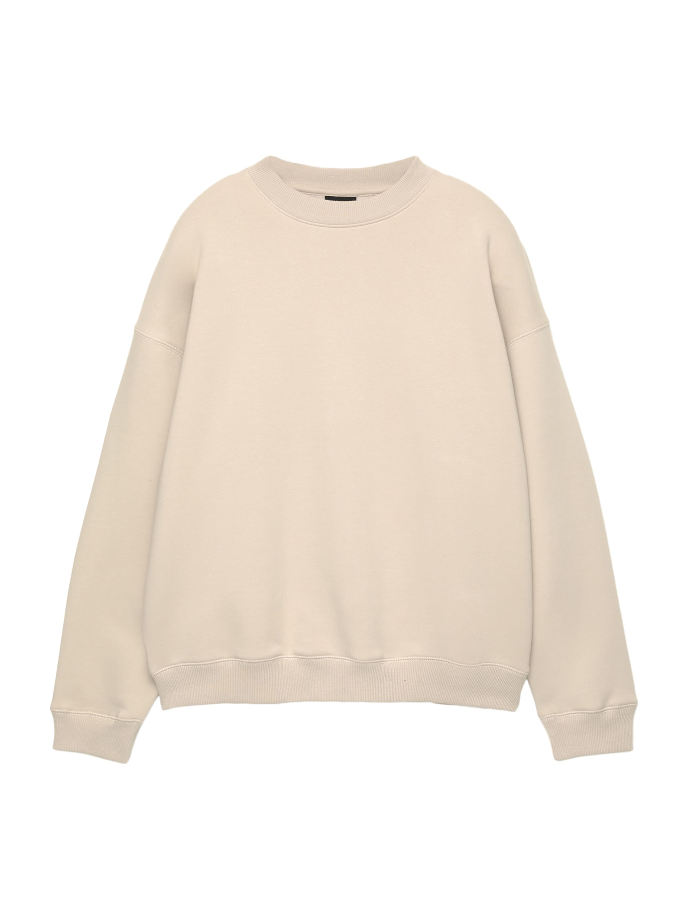 Pull&Bear Sweatshirt in Beige: front