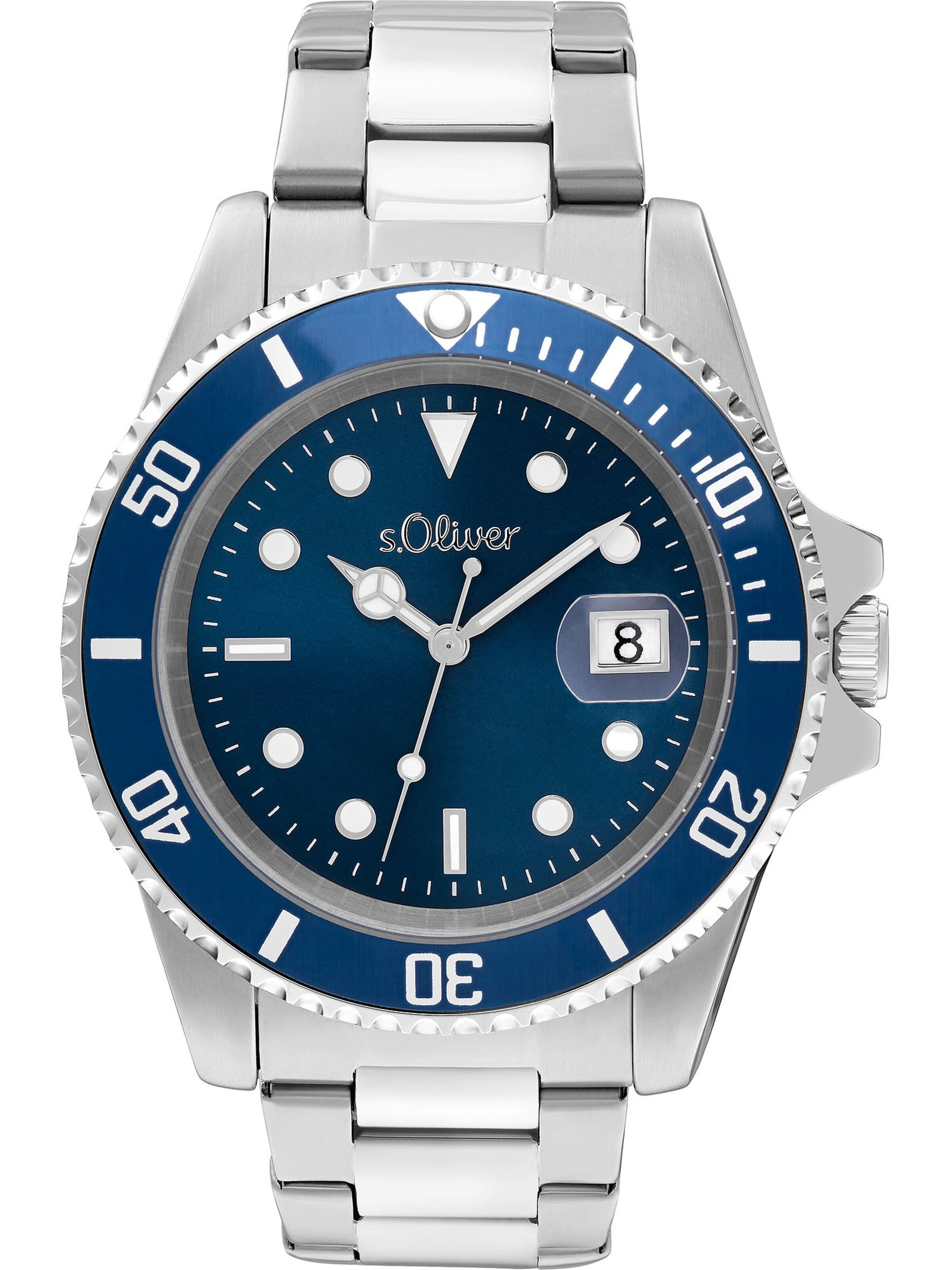 s.Oliver Analog Watch in Silver: front