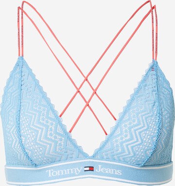 Tommy Jeans Triangle Bra in Blue: front