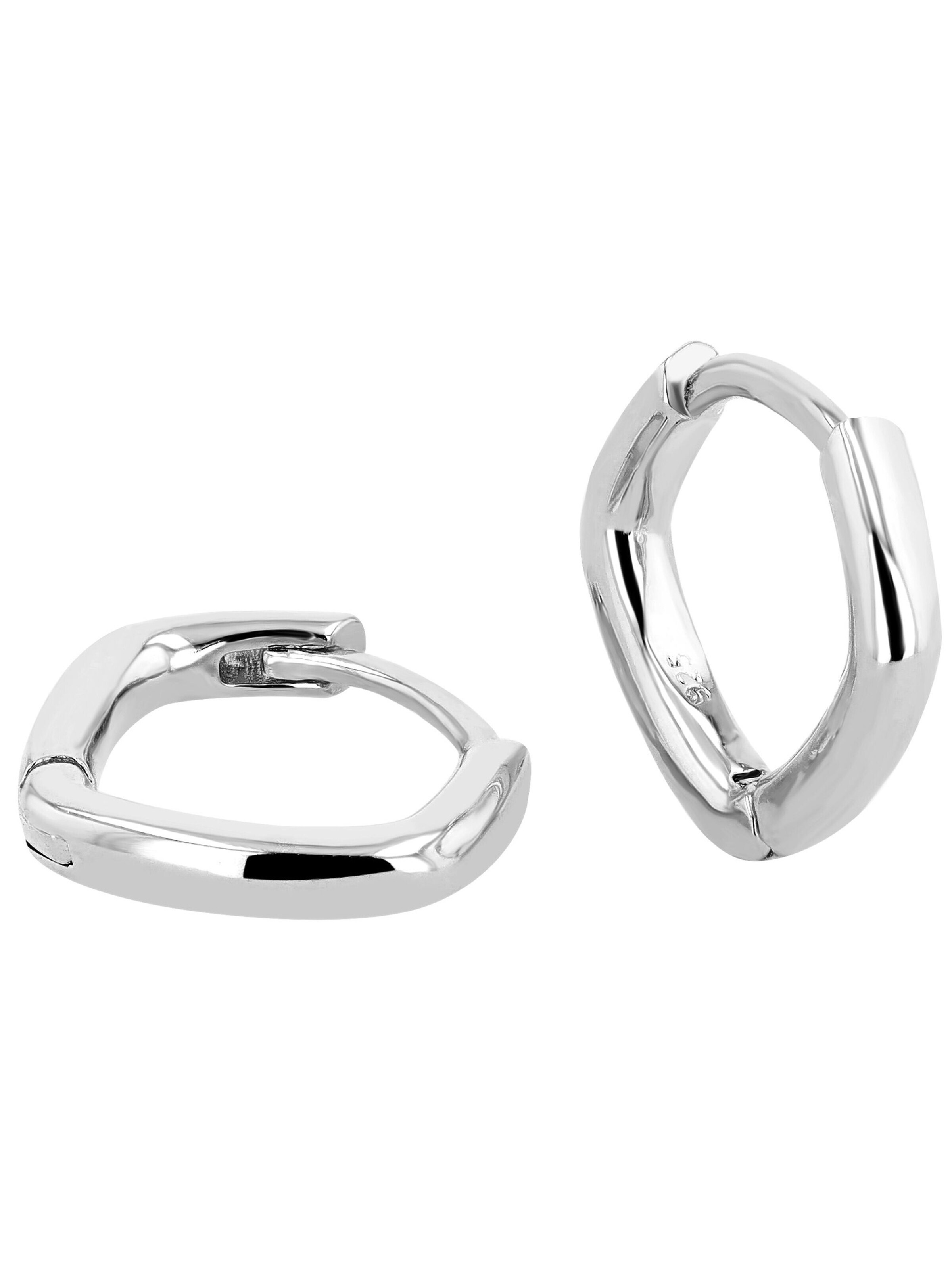 Akzent Ohrringe '"Javor" aus 925 Sterlingsilber, rhodiniert, langlebig'‌‌‌‌‌‌‌‌ in Silber: Vorderseite