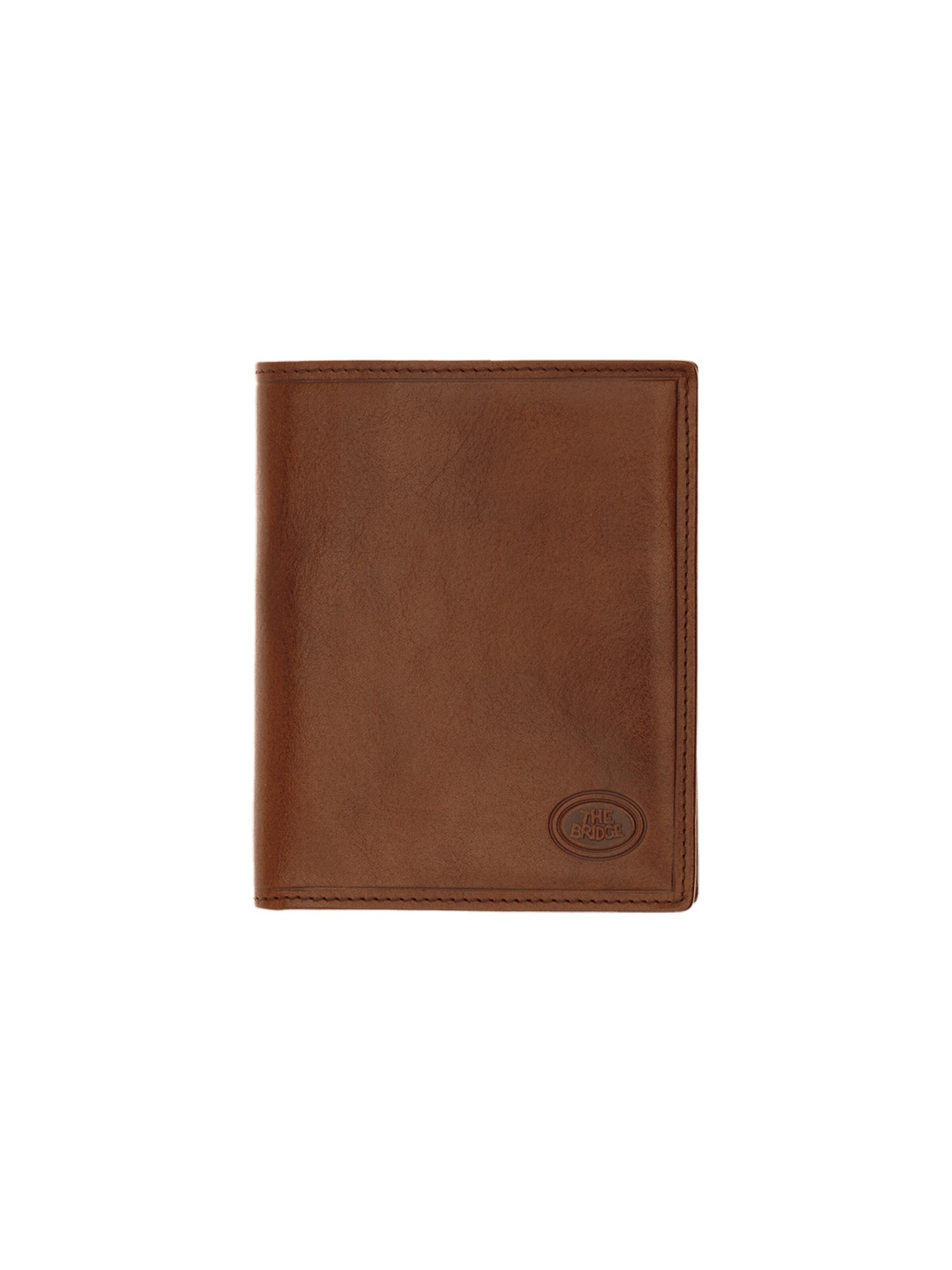 The Bridge Wallet in Brown: front