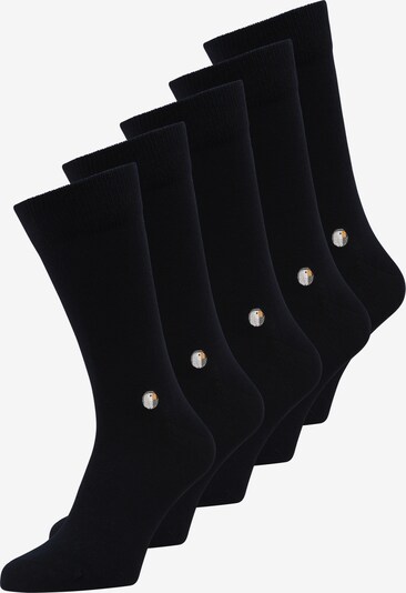 Sokid Sokken in de kleur Navy / Lichtgrijs / Oranje / Wit, Productweergave