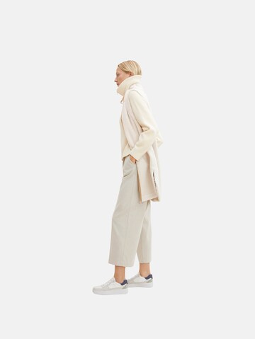 TOM TAILOR Wide leg Pressveckad byxa i beige