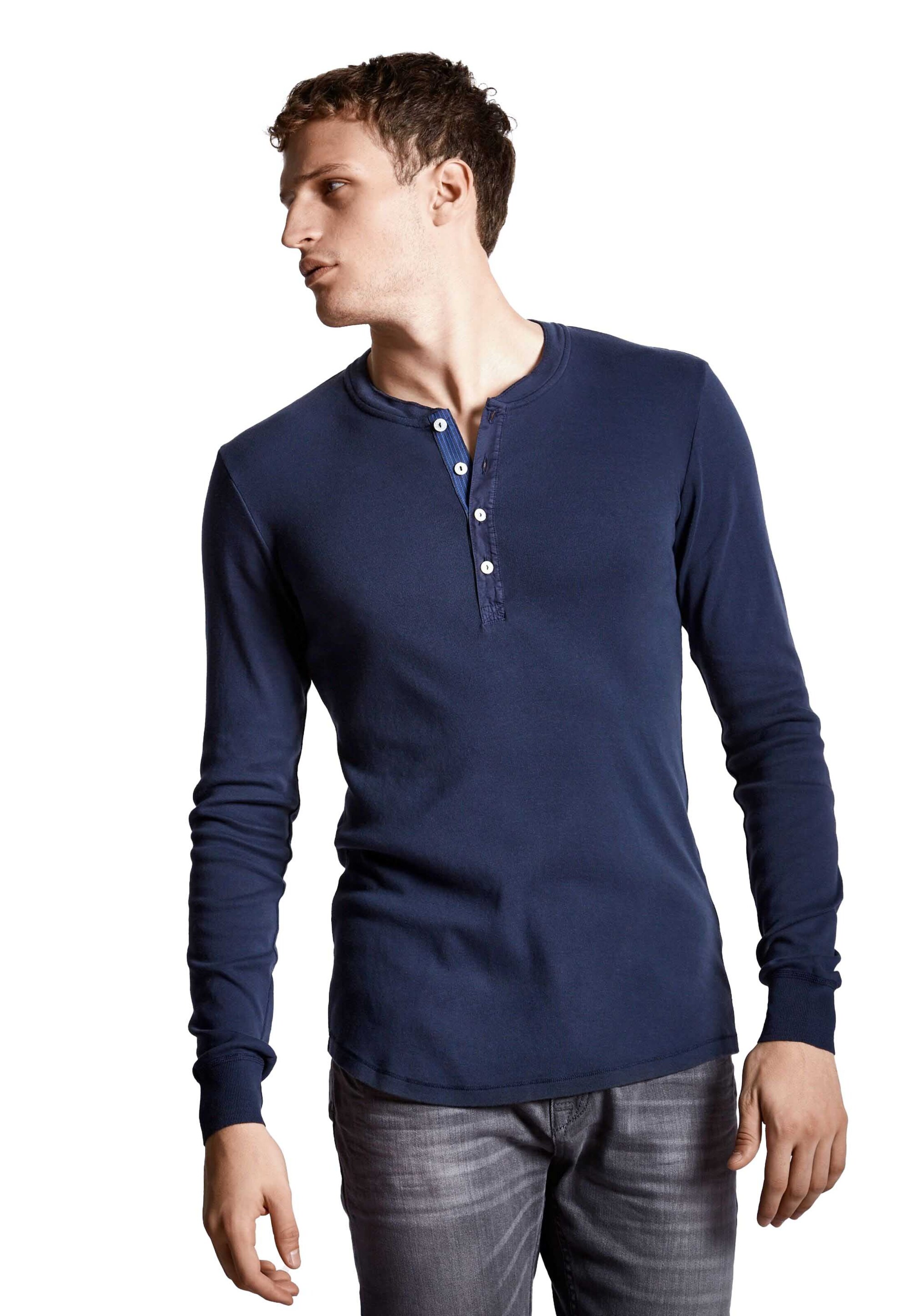 SCHIESSER REVIVAL Shirt in Blau: Vorderseite