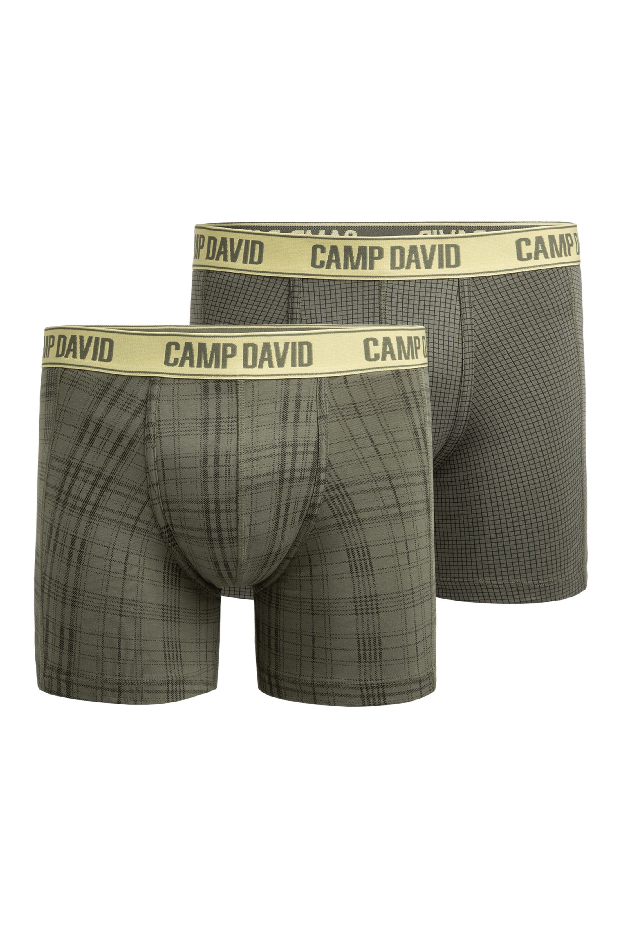 CAMP DAVID Boxer shorts in Green: front