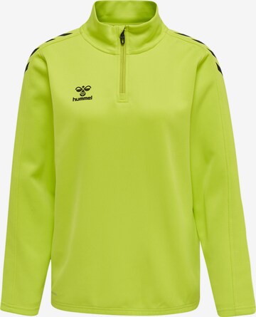 Hummel Athletic Sweatshirt in Yellow: front