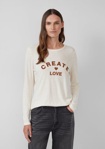 T-shirt s.Oliver en beige : devant