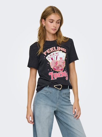 ONLY Tričko 'ONLLUCY' - Čierna: predná strana