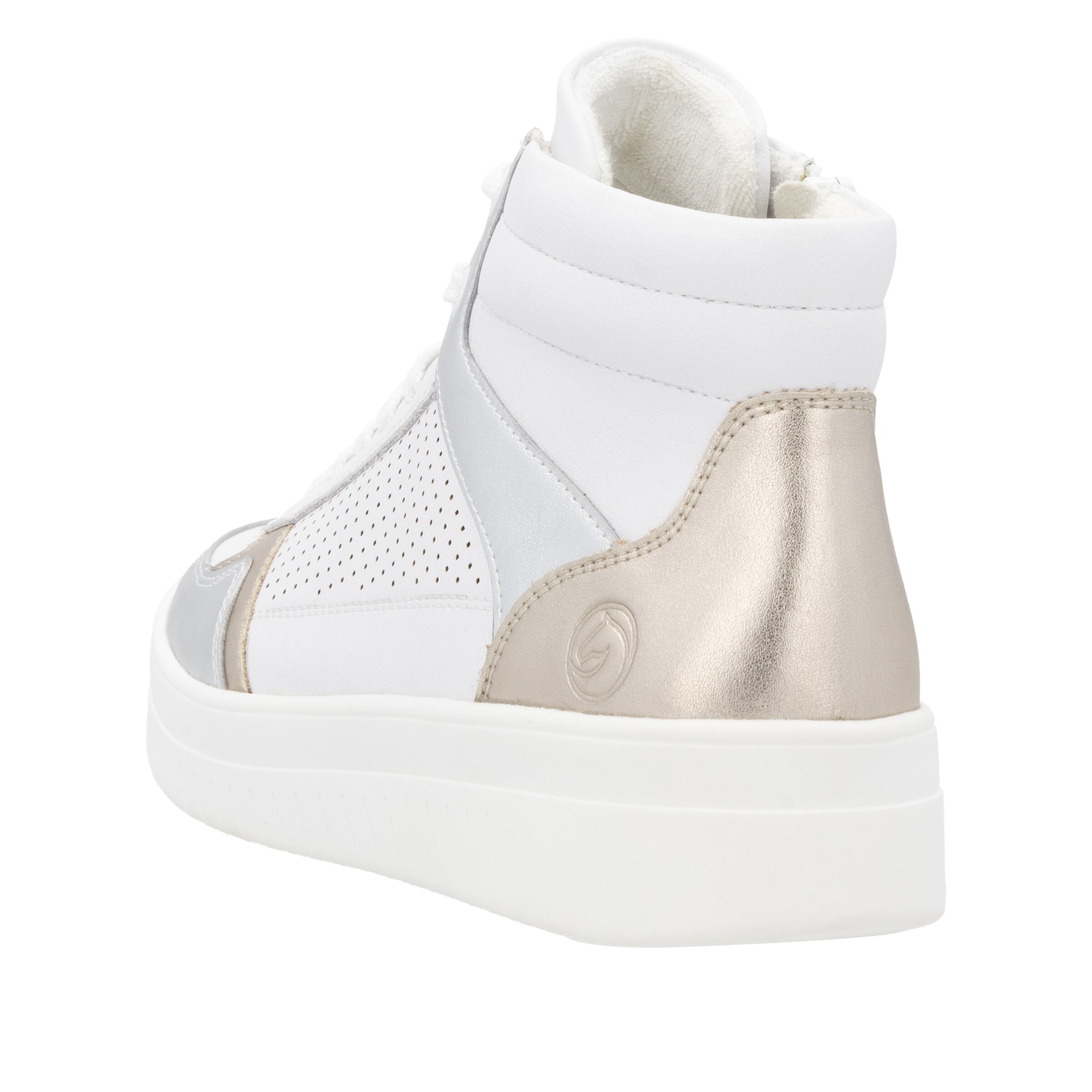 Sneaker alta 'D0J70' di REMONTE in bianco