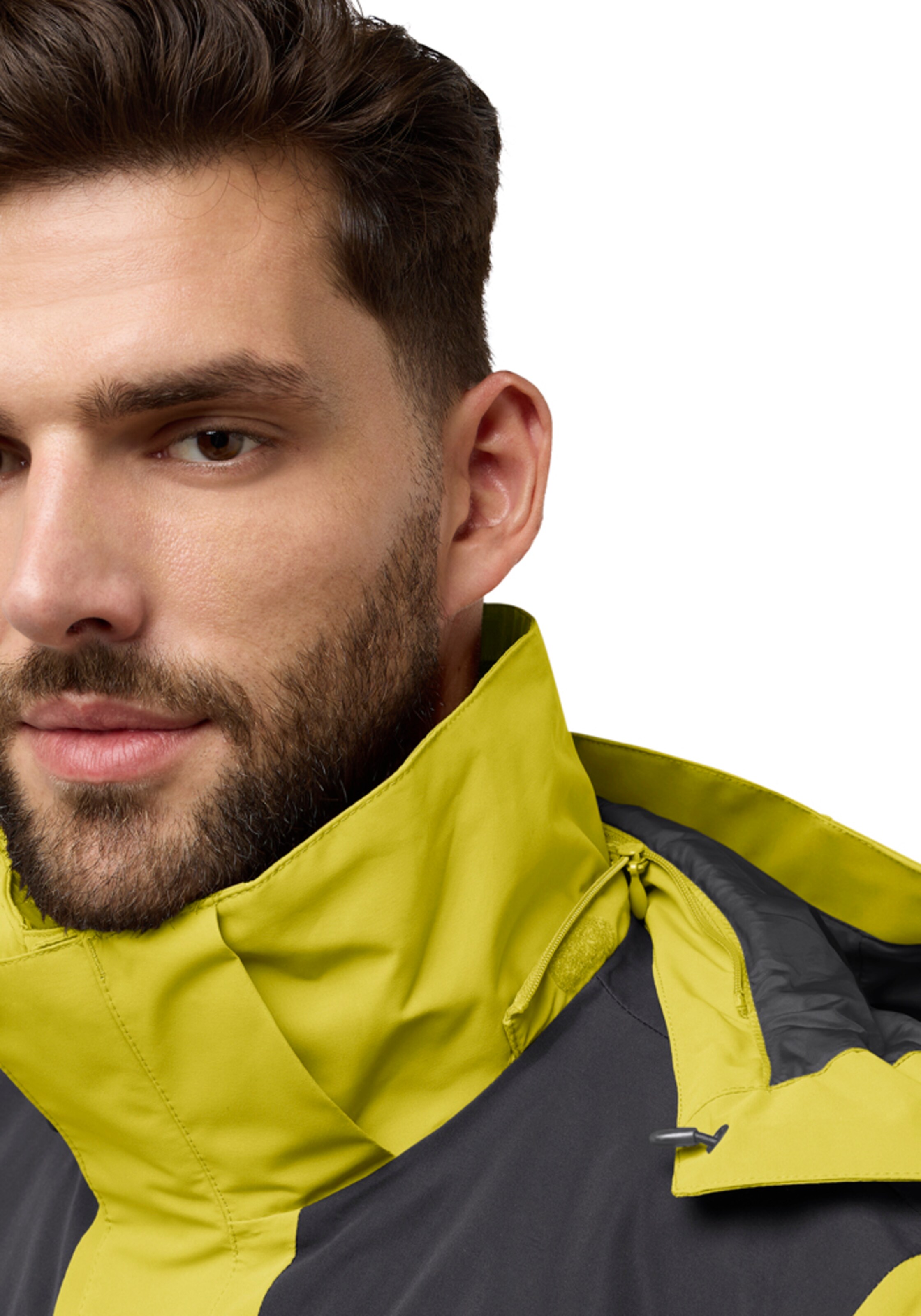 JACK WOLFSKIN Outdoor jacket 'Jasper' in Yellow