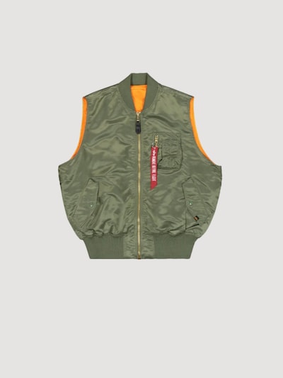 ALPHA INDUSTRIES Vest in M in Green, Item view