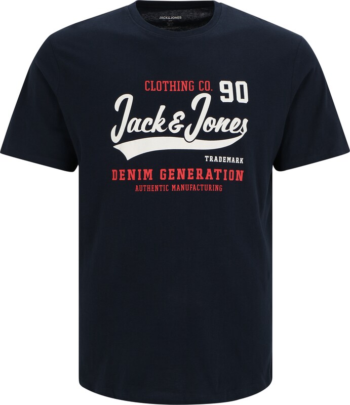 Jack & Jones Plus Shirt in Navy