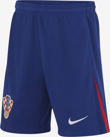 NIKE Workout Pants 'Kroatien 2024 Heim' in Blue: front