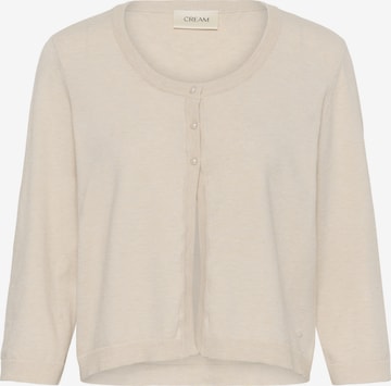 Cardigan 'Dela' Cream en beige : devant