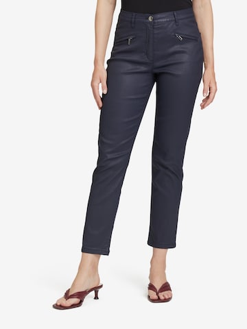 Betty Barclay Slimfit Broek in Blauw: voorkant