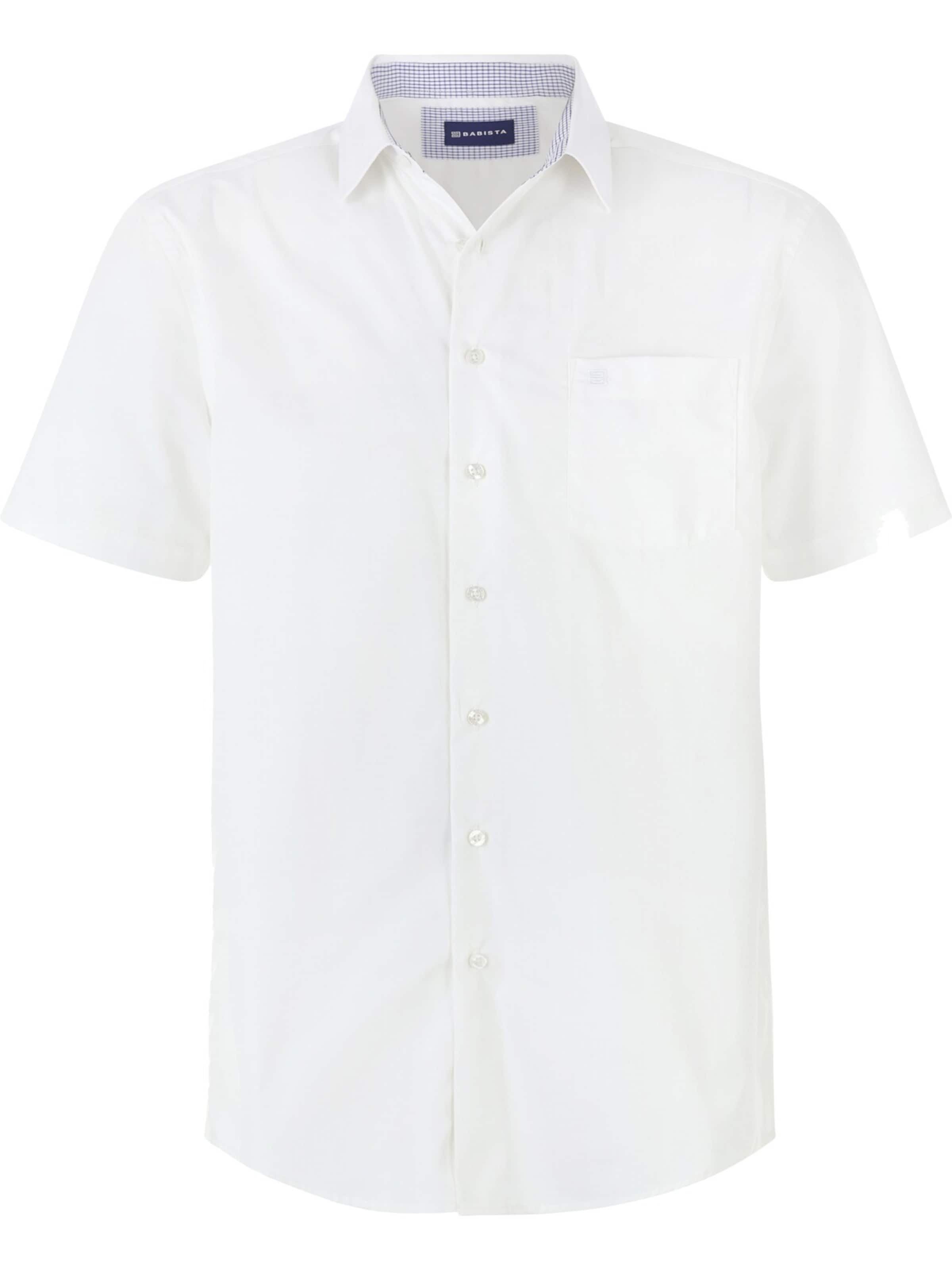 BABISTA Regular fit Button Up Shirt 'Evaristo' in White: front