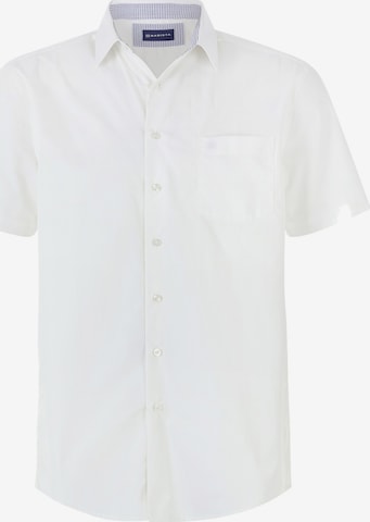 BABISTA Regular fit Button Up Shirt 'Evaristo' in White: front