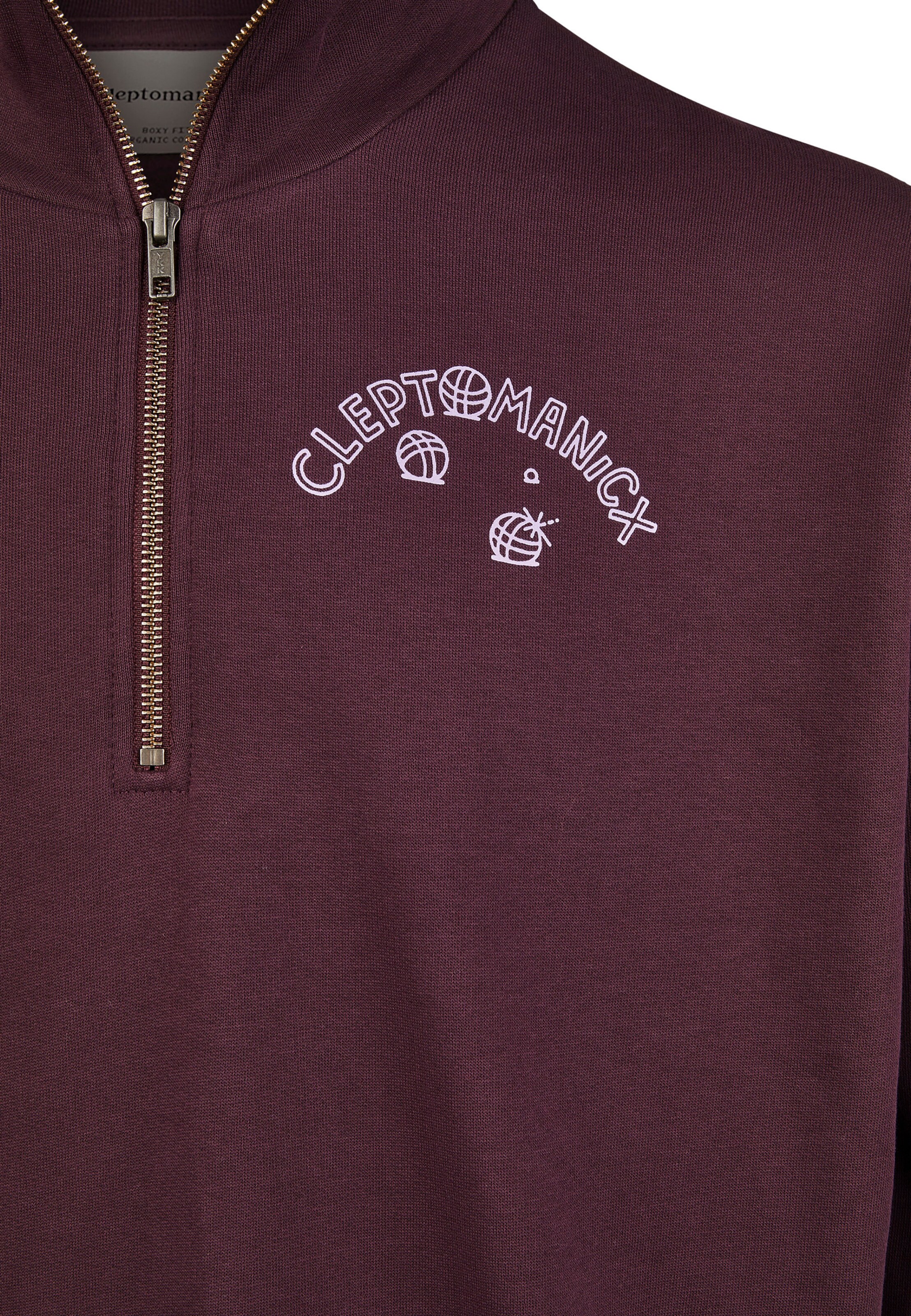 Cleptomanicx Sweatshirt 'Boule & Pasti' in Red
