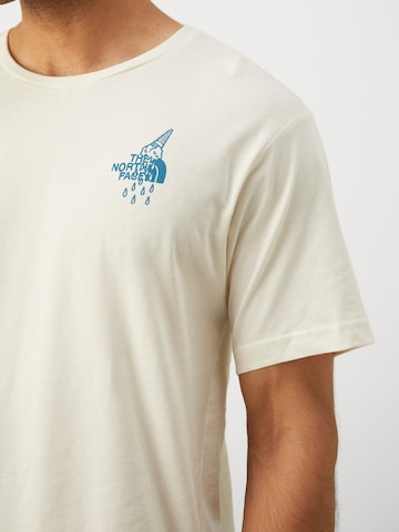 Tricou 'POWDER DAYS' de la THE NORTH FACE pe alb