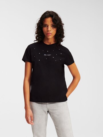 Karl Lagerfeld Shirt in Black: front