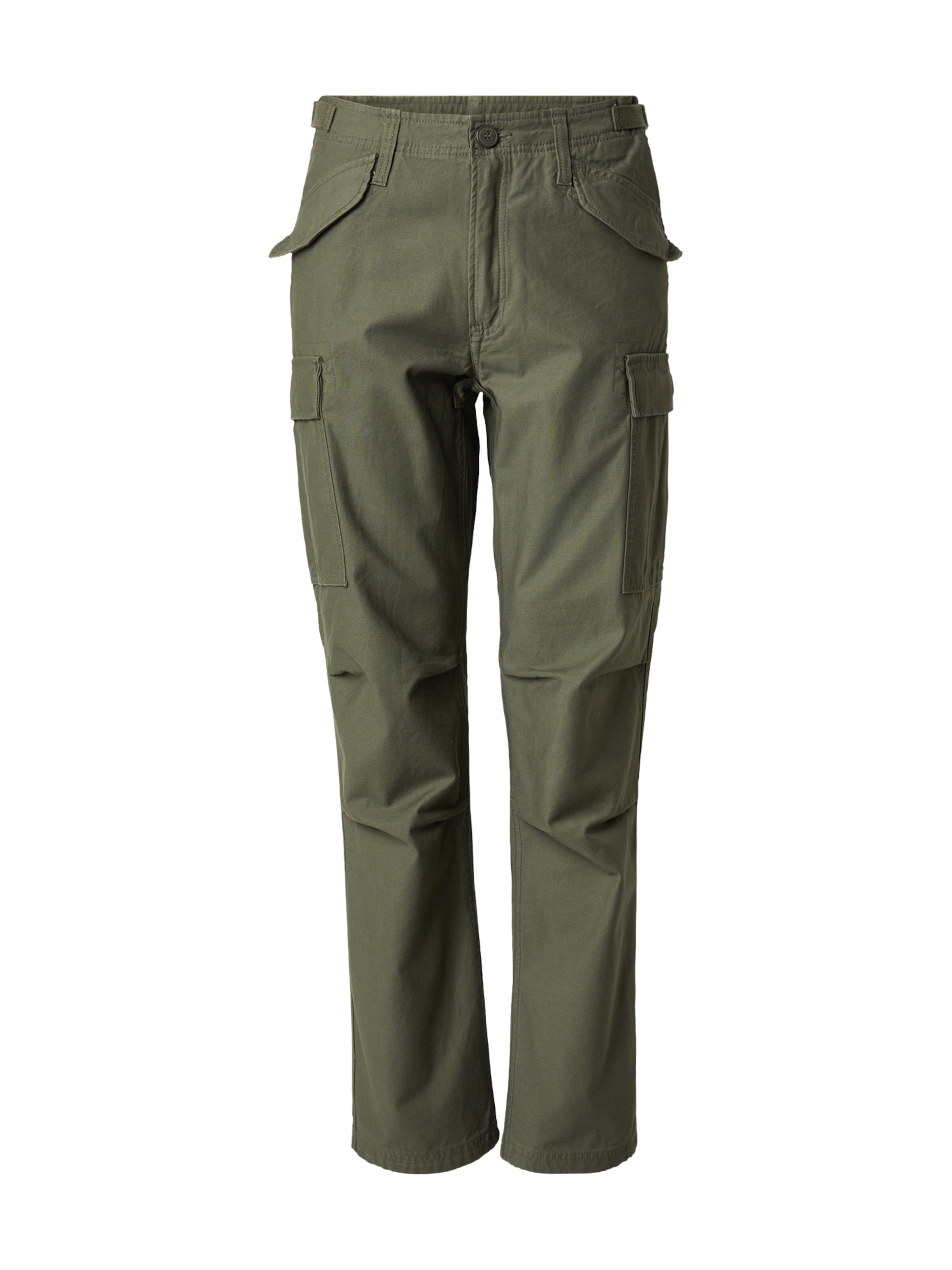Regular Pantalon cargo Vintage Industries en vert : devant