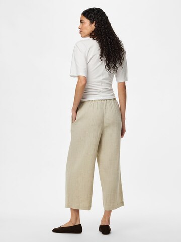 Wide Leg Pantalon 'PCSastina' PIECES en gris