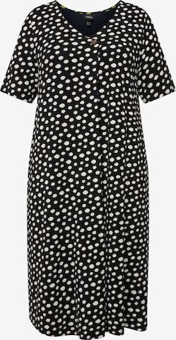 Robe Ulla Popken en noir : devant