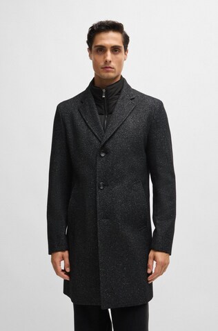 Cappotto di mezza stagione 'H-Hyde' di BOSS in nero: frontale