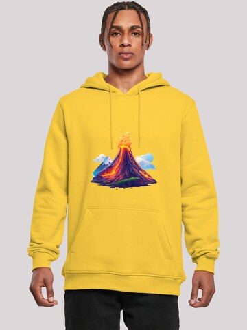 F4NT4STIC Sweatshirt 'Vulkanausbruch' in Yellow: front