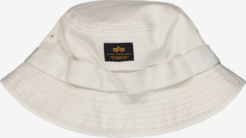 ALPHA INDUSTRIES Hut 'Washed Out' in Grau: Vorderseite