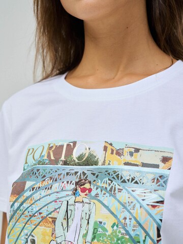 T-shirt Salsa Jeans en blanc