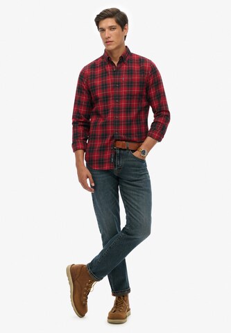 Superdry Regular fit Overhemd in Rood