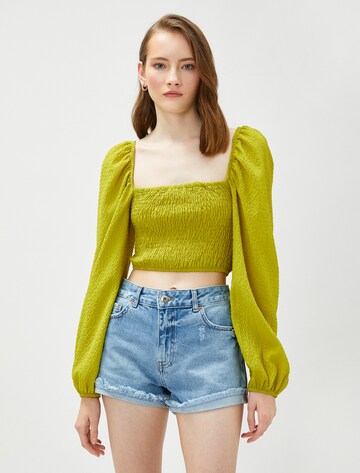 Koton Blouse in Groen: voorkant
